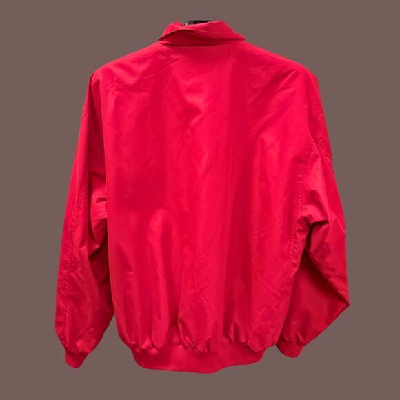 Vintage Tri-Mountain Red Stanford GSB Embroidered Zip Jacket Size M - Picture 2 of 5